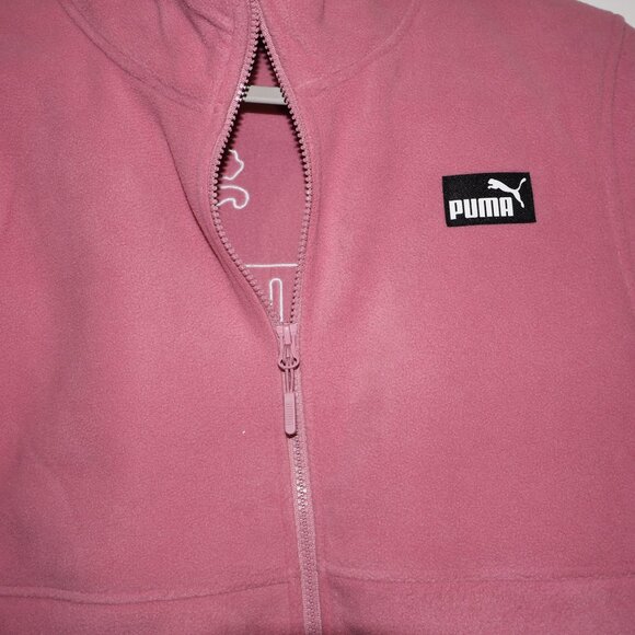 PUMA Women’s Pink Full-Zip Fleece Jacket Size Medium or Large NWT - Picture 12 of 12